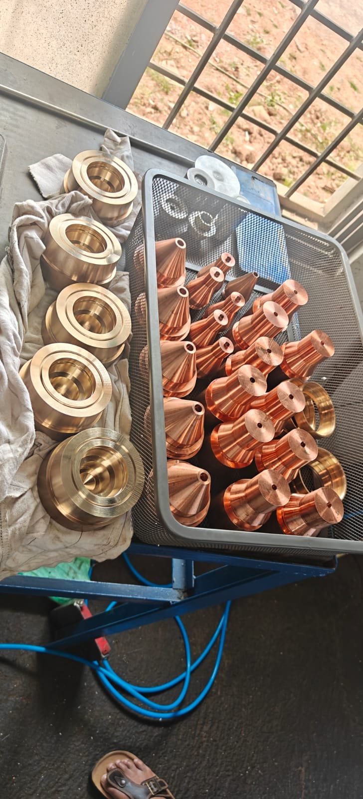 Copper and brass production components
